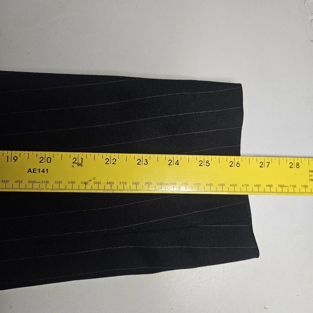 Ralph‎ Lauren Mens Blazer 46L Navy Wool Pinstripe Sport Coat Suit Jacket